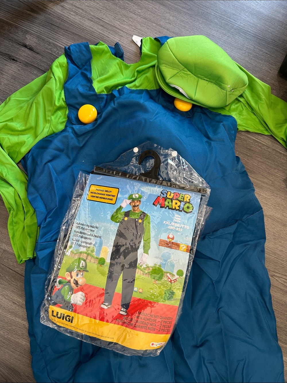 Nintendo Luigi Costume in Green, Blue and Yellow